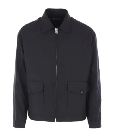 Comme Des Garçons Lapel Jacket In Black
