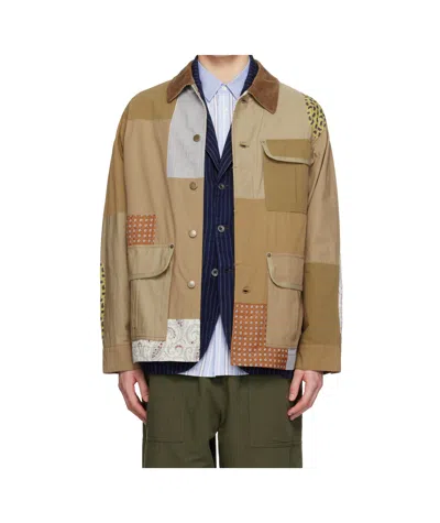 Comme Des Garçons Lapel Long Sleeve Casual Jacket In Brown