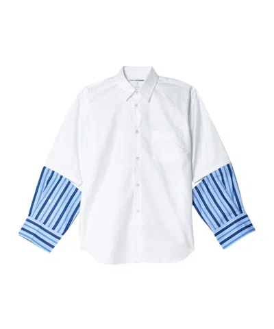 Comme Des Garçons Lapel Long Sleeve Shirt