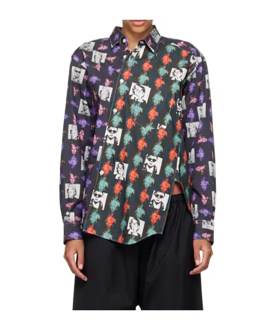 Comme Des Garçons Lapel Long Sleeve Shirt