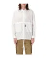 Comme Des Garçons Lapel Long-sleeved Shirt In White