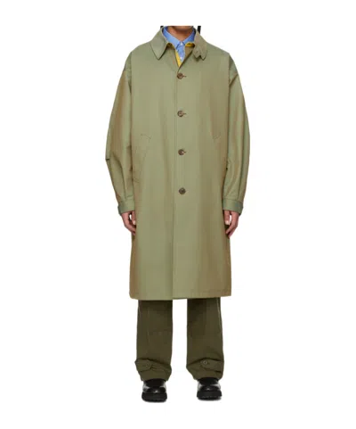 Comme Des Garçons Lapel Long-sleeved Windbreaker In Gray