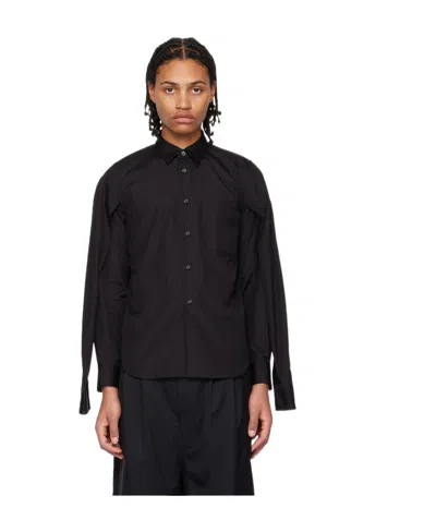 Comme Des Garçons Lapel Shirt In Black