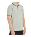 Comme Des Garçons Gray Cotton Polo Shirt With Contrasting Collar