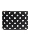 Comme Des Garçons Comme Des Garcons Wallet Polka Dots Pouch In Black