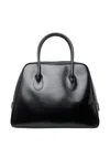 Comme Des Garçons Large Zip Trapezoid Shoulder Bag In Black