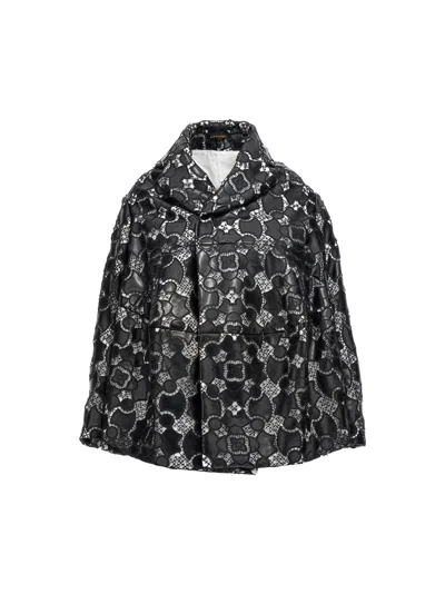 Comme Des Garçons Comme Des Garcons Laser-cut Lace Jacket In Black