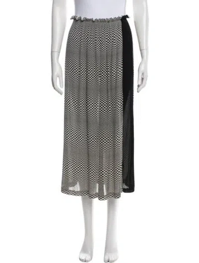 Pre-owned Comme Des Garçons Late 2000's - Early 2010's Midi Length Skirt In White