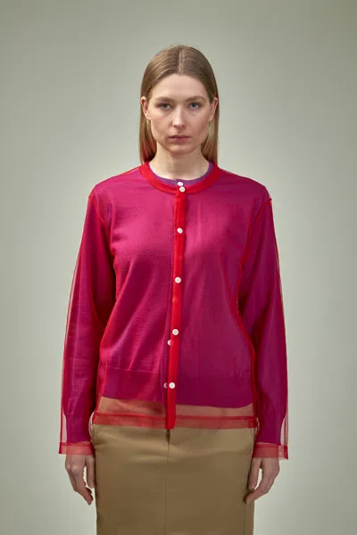 COMME DES GARÇONS LAYERED CARDIGAN