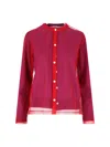 Comme Des Garçons Crewneck Knitwear With Long Sleeves And Sheer Fabric In Purple