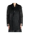 Comme Des Garçons Layered Design Jacket In Black