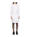 Comme Des Garçons Layered-effect Cotton Shirtdress In White