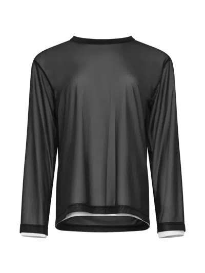 Comme Des Garçons Layered Long-sleeve T-shirt In Black
