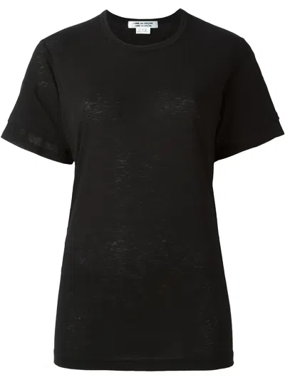 Comme Des Garçons Layered Sleeve T-shirt In Black