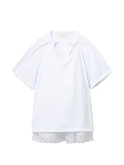 Comme Des Garçons Layered T-shirt In White