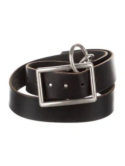 Pre-owned Comme Des Garçons Leather Belt In Black