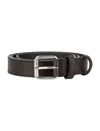 Comme Des Garçons Leather Buckle Belt In Brown