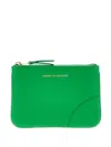 Comme Des Garçons Classic Leather Line Cardholder In Green