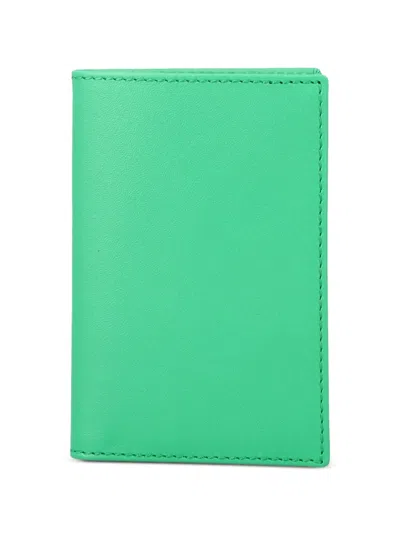 Comme Des Garçons Comme Des Garcons Wallet Minimalist Bifold Wallet 10.5 Cm X 7 Cm In Green