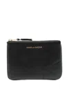 Comme Des Garçons Small Leather Coin Purse In Black