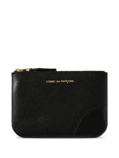 Comme Des Garçons Leather Credit Card Case In Black
