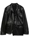 Comme Des Garçons Long-sleeved Casual Jacket In Black