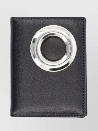 Comme Des Garçons Leather Eyelet Bi-fold Cardholder