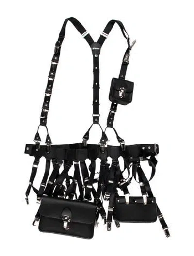 Pre-owned Comme Des Garçons Leather Harness In Black