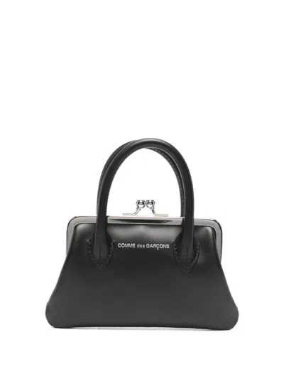 Comme Des Garçons Leather Mini Bag In Black