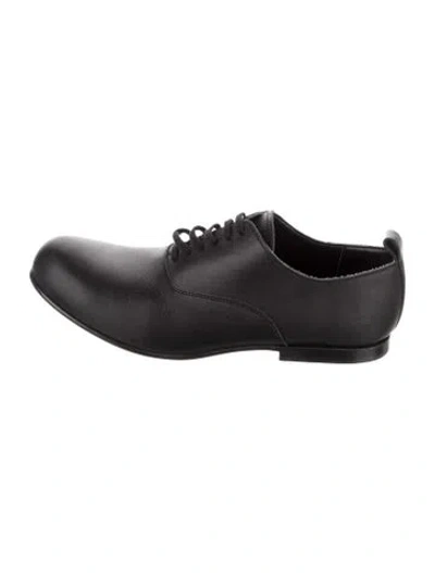 Pre-owned Comme Des Garçons Leather Oxfords In Black