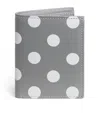 Comme Des Garçons Leather Polka-dot Bifold Card Holder