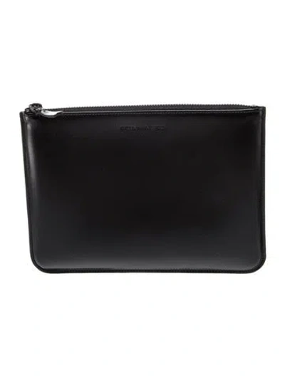 Pre-owned Comme Des Garçons Leather Portfolio W/ Tags In Black