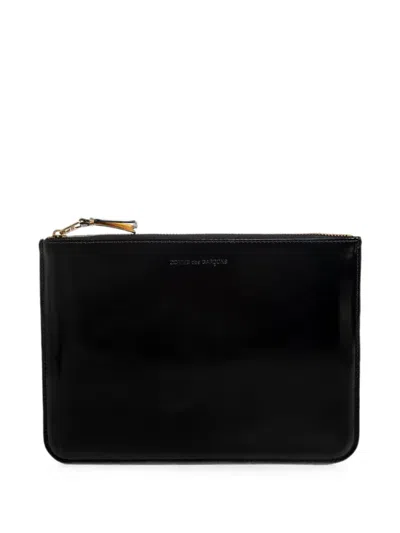 Comme Des Garçons Leather Pouch In Black