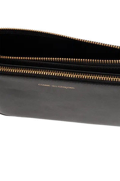 Comme Des Garçons Leather Pouch In Black