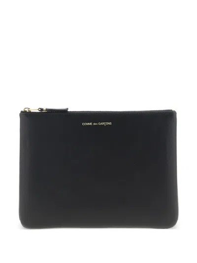 Comme Des Garçons Leather Pouch In Black