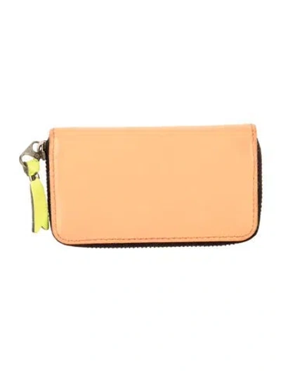 Pre-owned Comme Des Garçons Leather Pouch In Orange