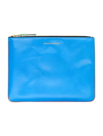 Comme Des Garçons Leather Super Fluo Pouch