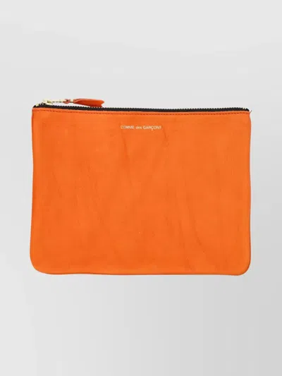 Comme Des Garçons Leather Textured Rectangular Clutch Bag