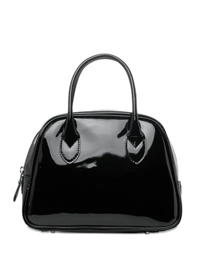 Comme Des Garçons Leather Tote Bag In Black