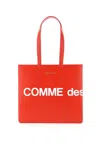 COMME DES GARÇONS LEATHER TOTE BAG WITH LOGO