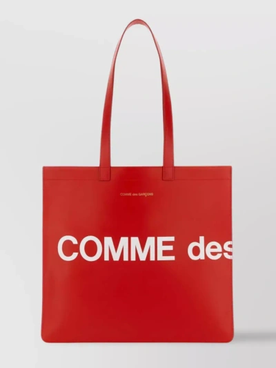 COMME DES GARÇONS LEATHER TOTE WITH TWIN HANDLES