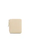Comme Des Garçons Leather Vertical Wallet In White