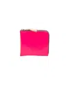 Comme Des Garçons Leather Wallet In Pink