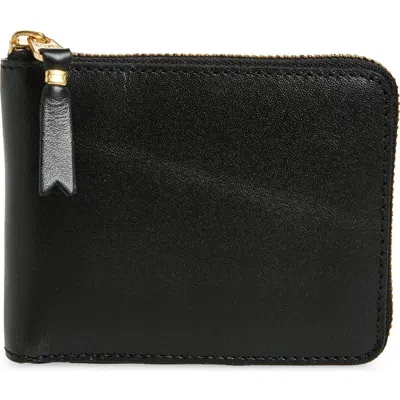 Comme Des Garçons Leather Wallet In Black