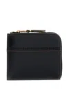 Comme Des Garçons Leather Wallet In Black