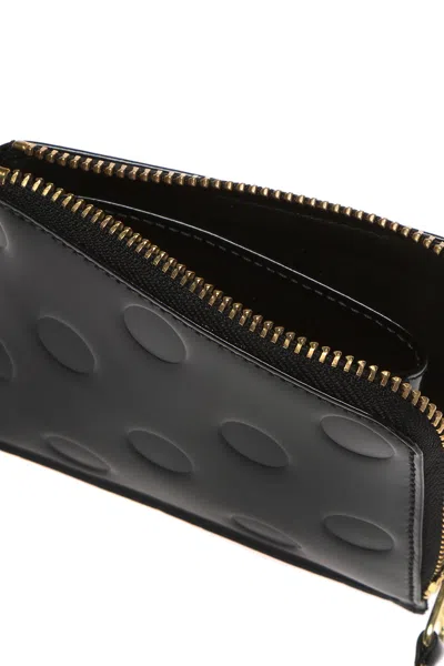 Comme Des Garçons Leather Wallet In Black