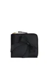 Comme Des Garçons Leather Wallet In Black