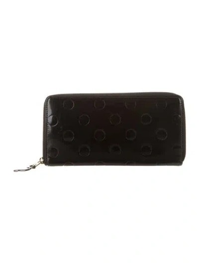 Pre-owned Comme Des Garçons Leather Wallet In Black