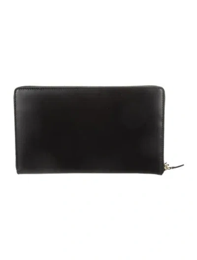 Pre-owned Comme Des Garçons Leather Wallet In Black