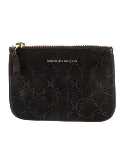 Pre-owned Comme Des Garçons Leather Wallet In Black
